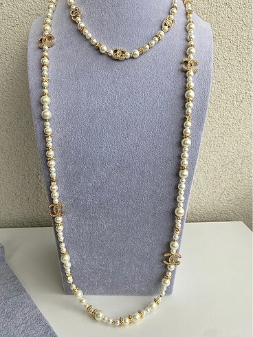 Chanel İnci Çelik Premium Kolye