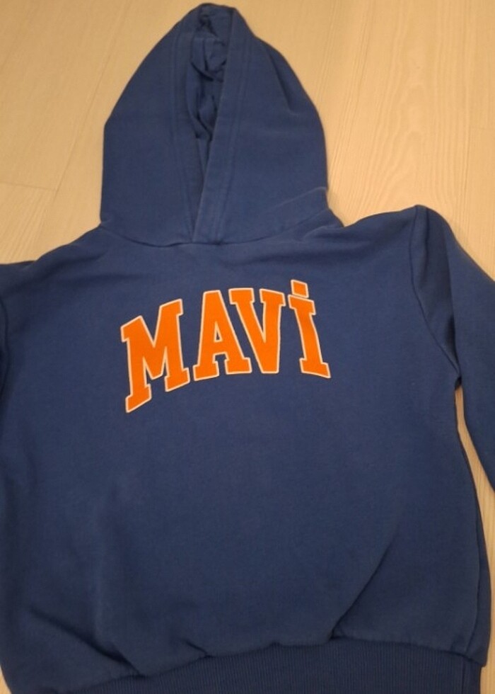 Cocuk sweatshirt içi kalin. 5-6 yaş. Mavi renk - Görsel 2