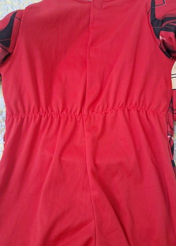 Çocuk Kırmızı Iron Man kaslı dikim Kostümü Uzun Kollu kasli - Görsel 12