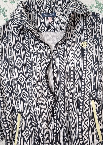 Çocuk Renkli Desenli Fermuarlı Ceket - Görsel 6