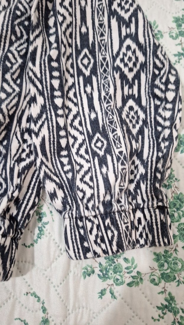 Çocuk Renkli Desenli Fermuarlı Ceket - Görsel 3