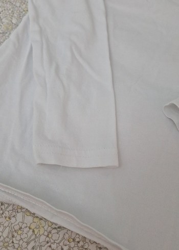 Çocuk Beyaz Uzun Kollu Basic Tişört - Görsel 2