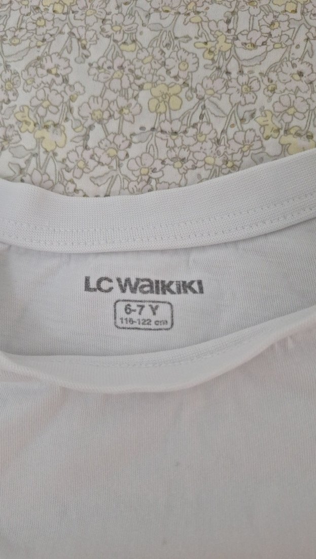 Çocuk Beyaz Uzun Kollu Basic Tişört - Görsel 5