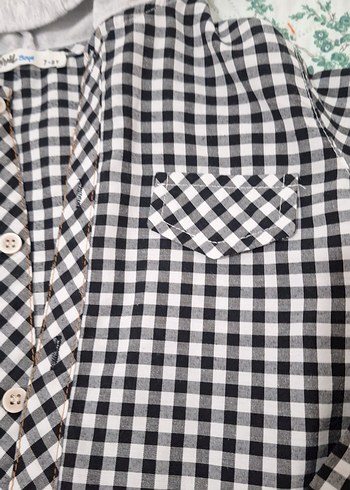 Kapüşonlu Gri Ekose Erkek Çocuk gomlek - Görsel 4