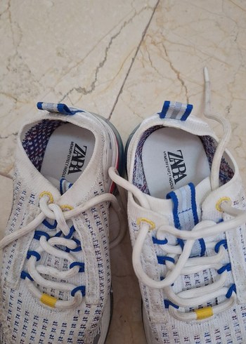 Cocuk Beyaz Bağcıklı Spor Ayakkabı - Görsel 5