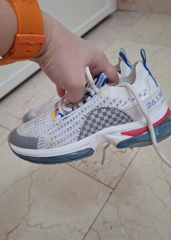 Cocuk Beyaz Bağcıklı Spor Ayakkabı - Görsel 2