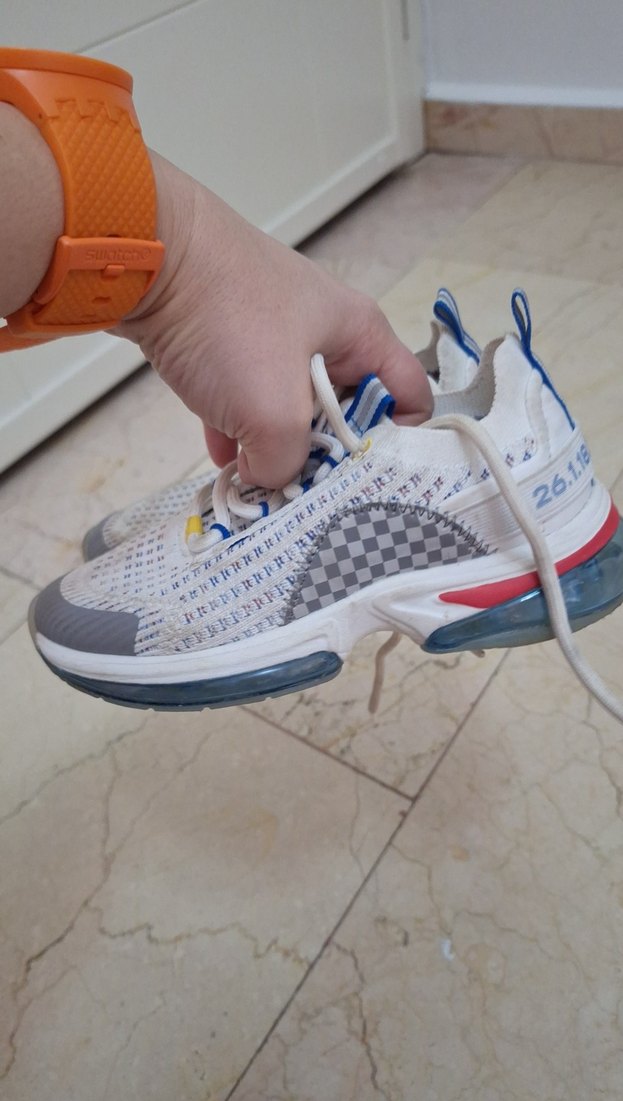 Cocuk Beyaz Bağcıklı Spor Ayakkabı - Görsel 2