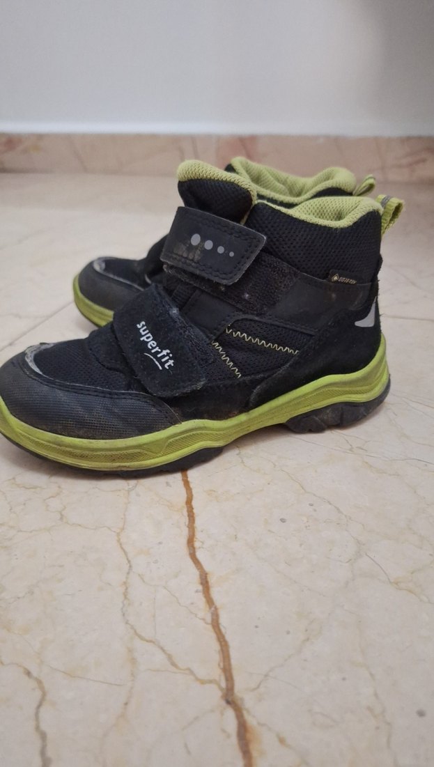 Siyah Erkek Çocuk Botları Superfit Velcro - Görsel 3