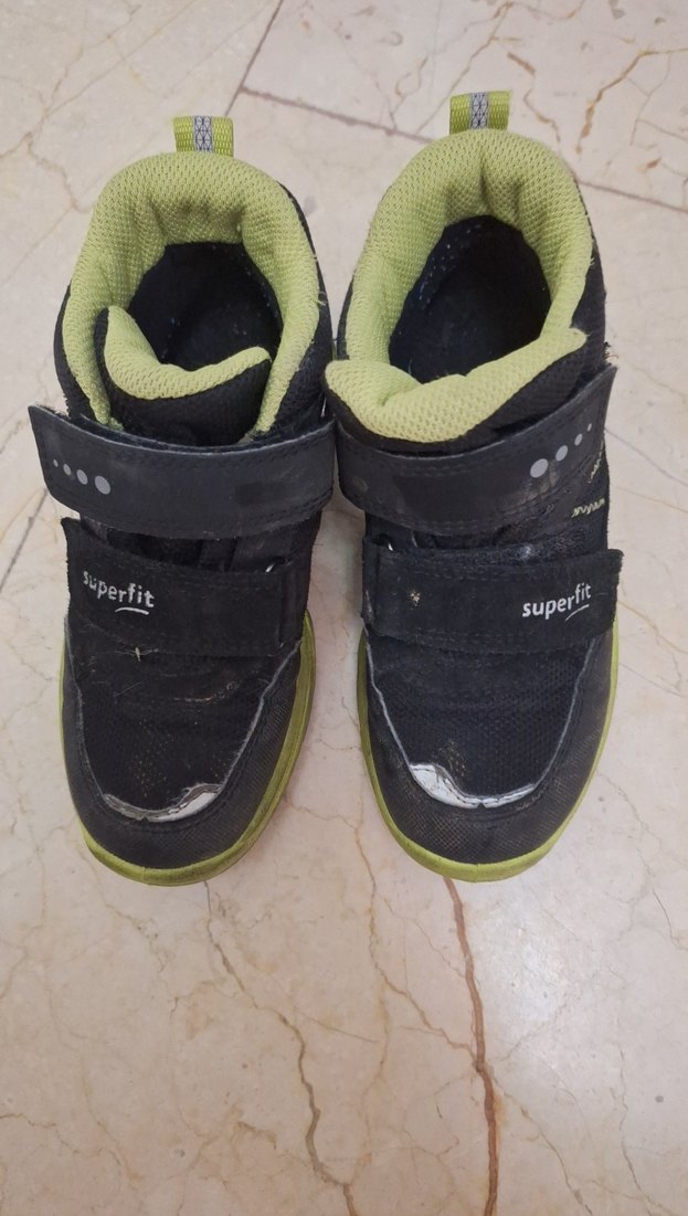 Siyah Erkek Çocuk Botları Superfit Velcro - Görsel 2