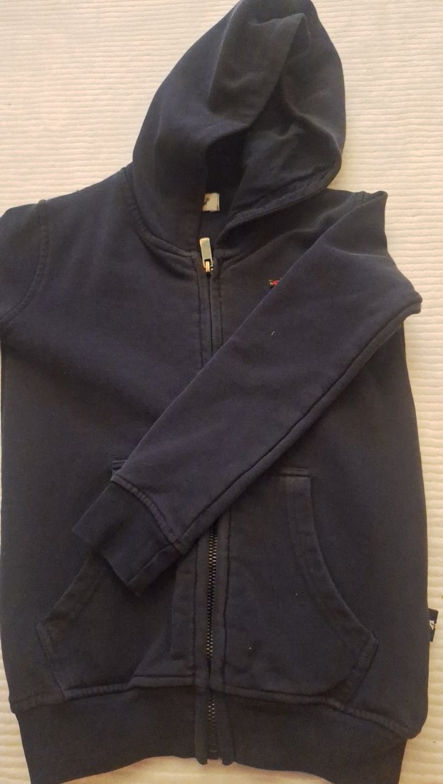 Erkek Siyah Fermuarlı Nakışlı Sweatshirt TED koleji - Görsel 4