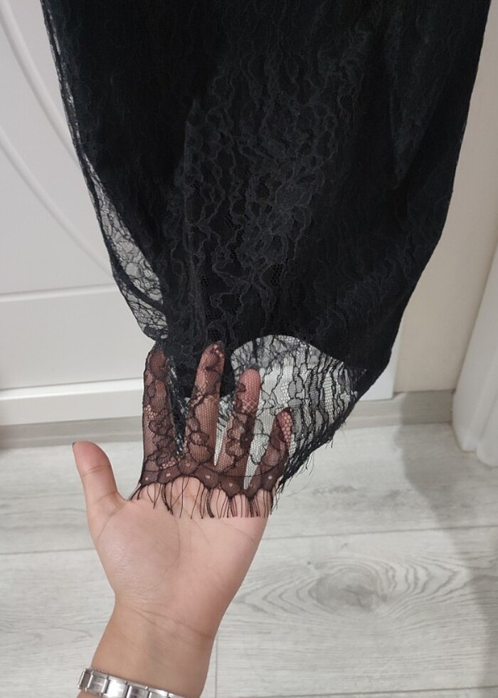 Dantel etek siyah - Görsel 2