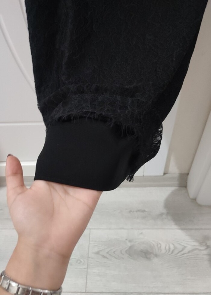Dantel etek siyah - Görsel 5