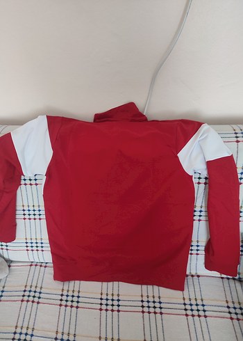 Kırmızı EA7 İtalya Baskılı Fermuarlı Sweatshirt - Görsel 2