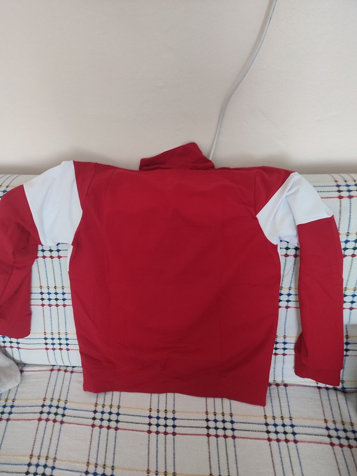 Kırmızı EA7 İtalya Baskılı Fermuarlı Sweatshirt - Görsel 2