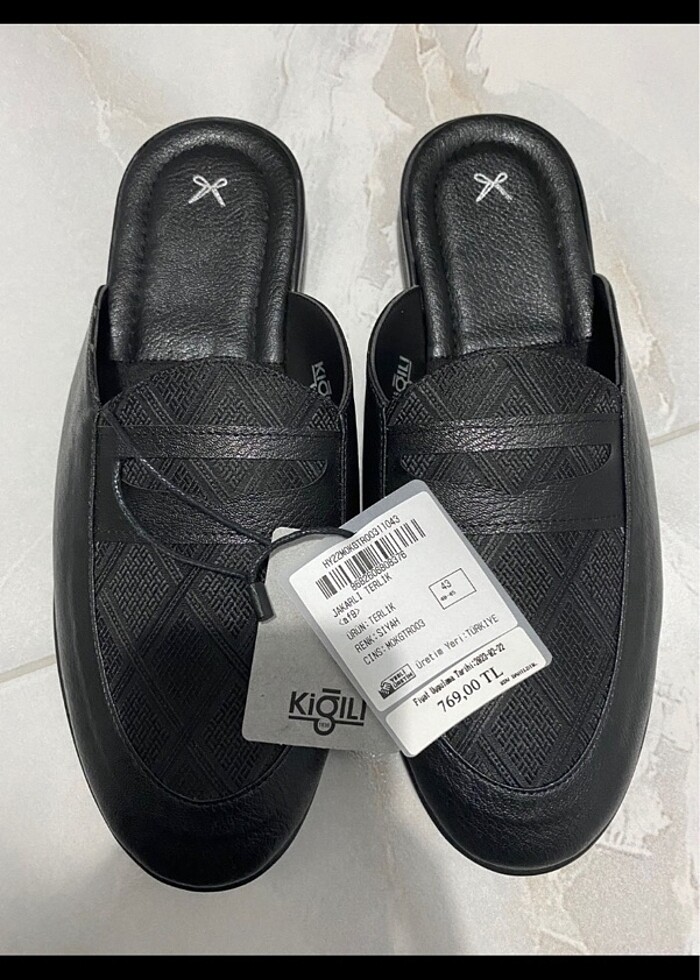 Kiğili erkek terlik - Görsel 3