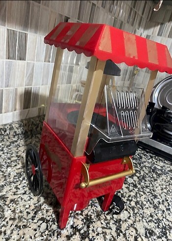 Cookplus Kırmızı Mini Mısır Patlatma Makinesi