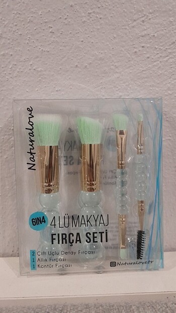 Naturalove makyaj fırçası takımı 