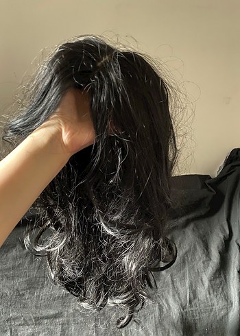 Uzun Siyah peruk - Görsel 5
