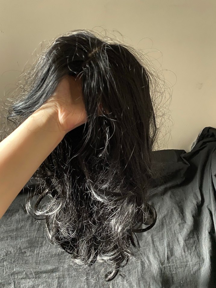 Uzun Siyah peruk - Görsel 5