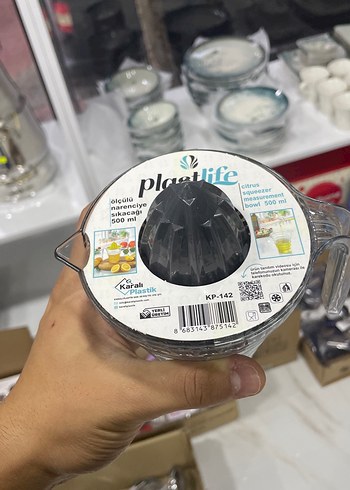 500 ml Siyah Plastik Narenciye Sıkacağı