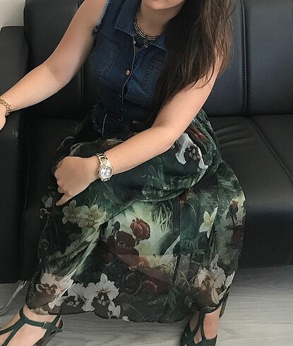 Günlük jean elbise