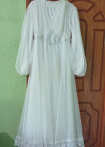 Uzun Kollu Bohem Vintage elbise