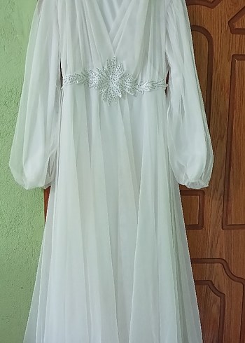 38 Beden Uzun Kollu Bohem Vintage elbise