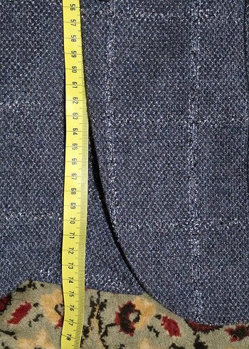 Gri Düğmeli Erkek yün Ceketi  50 beden - Görsel 4