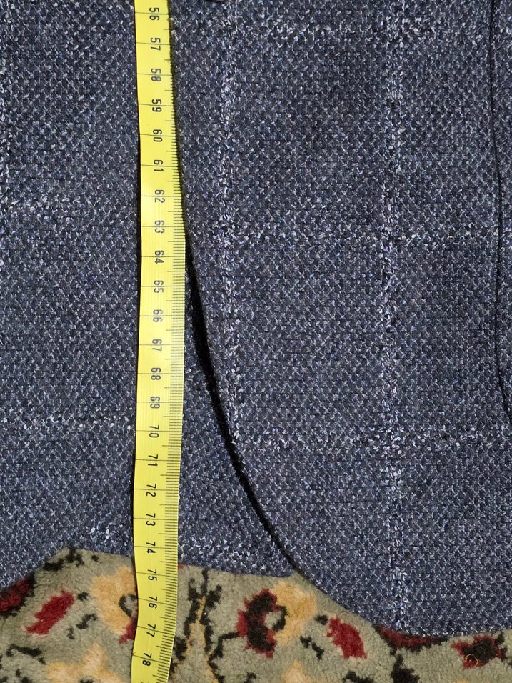 Gri Düğmeli Erkek yün Ceketi  50 beden - Görsel 4