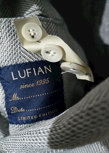 Lufian Gri Erkek yün ceket - Görsel 2