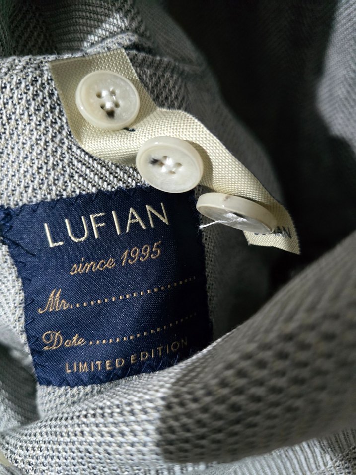 Lufian Gri Erkek yün ceket - Görsel 2