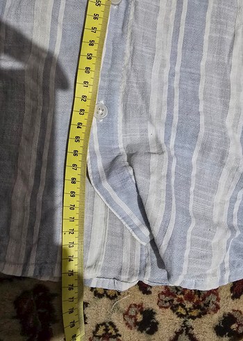 loft erkek gömlek Düğmeli Uzun Kollu Keten Erkek Gömlek - Görsel 3