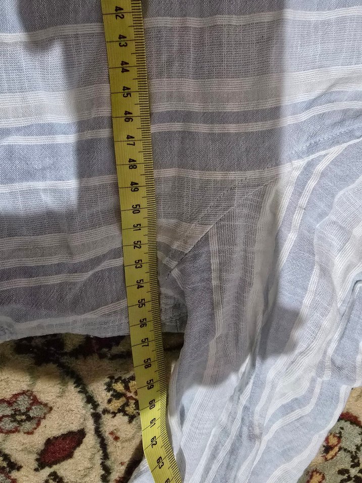 loft erkek gömlek Düğmeli Uzun Kollu Keten Erkek Gömlek - Görsel 5