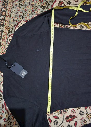 FABRİKA L 40 beden Erkek Siyah Fermuarlı Yarım Balıkçı Triko - Görsel 2