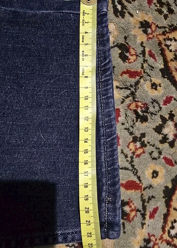 Kadın Koyu Mavi Midi Boy Kot Pantolon - Görsel 5