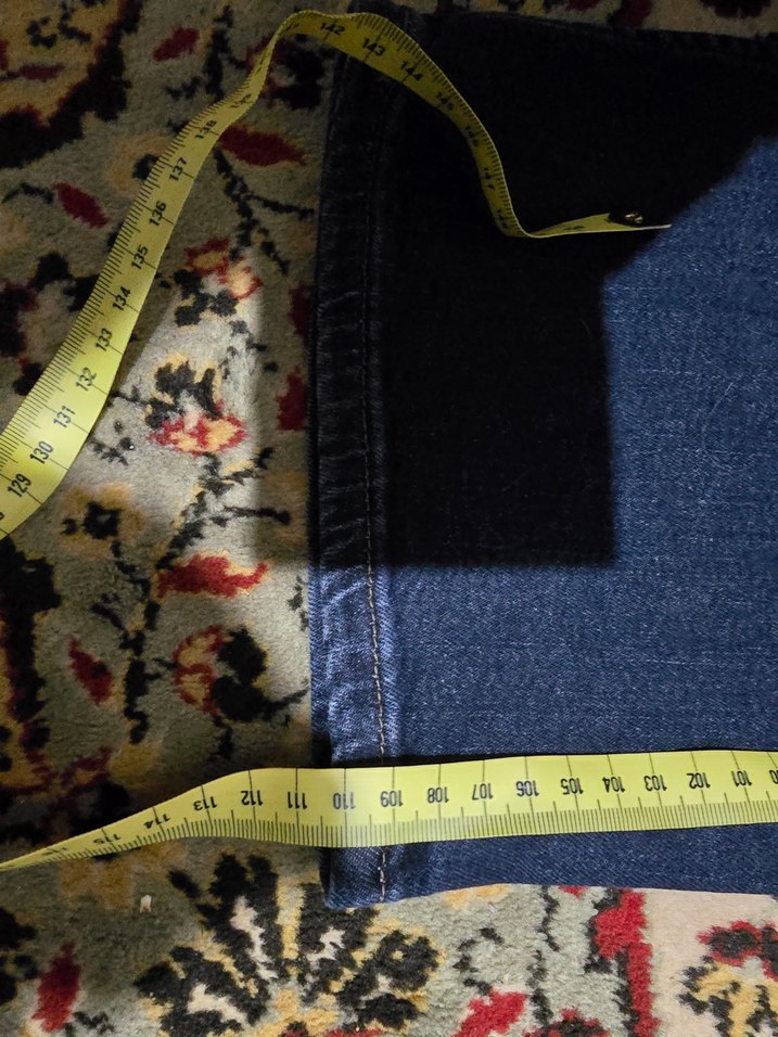 Kadın Koyu Mavi Midi Boy Kot Pantolon - Görsel 4