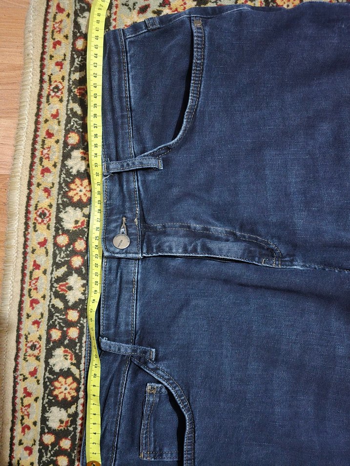 Kadın Koyu Mavi Midi Boy Kot Pantolon - Görsel 3