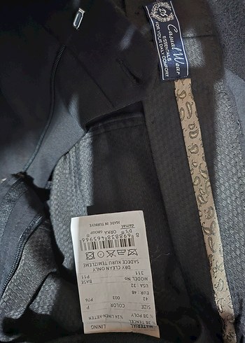 DAMAT koyu siyah Kumaş Pantolon - Görsel 6