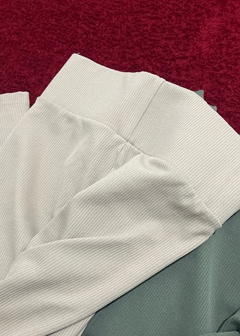 Kadın Haki Midi Tayt - Görsel 2