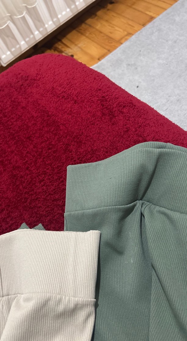 Kadın Haki Midi Tayt - Görsel 3