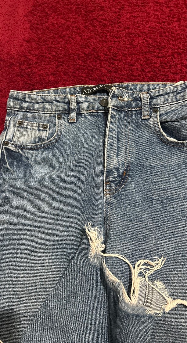 Gri Kadın Denim Pantolon - Görsel 3