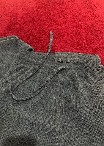 Gri Pilili Kadın Kumaş Pantolon - Görsel 3