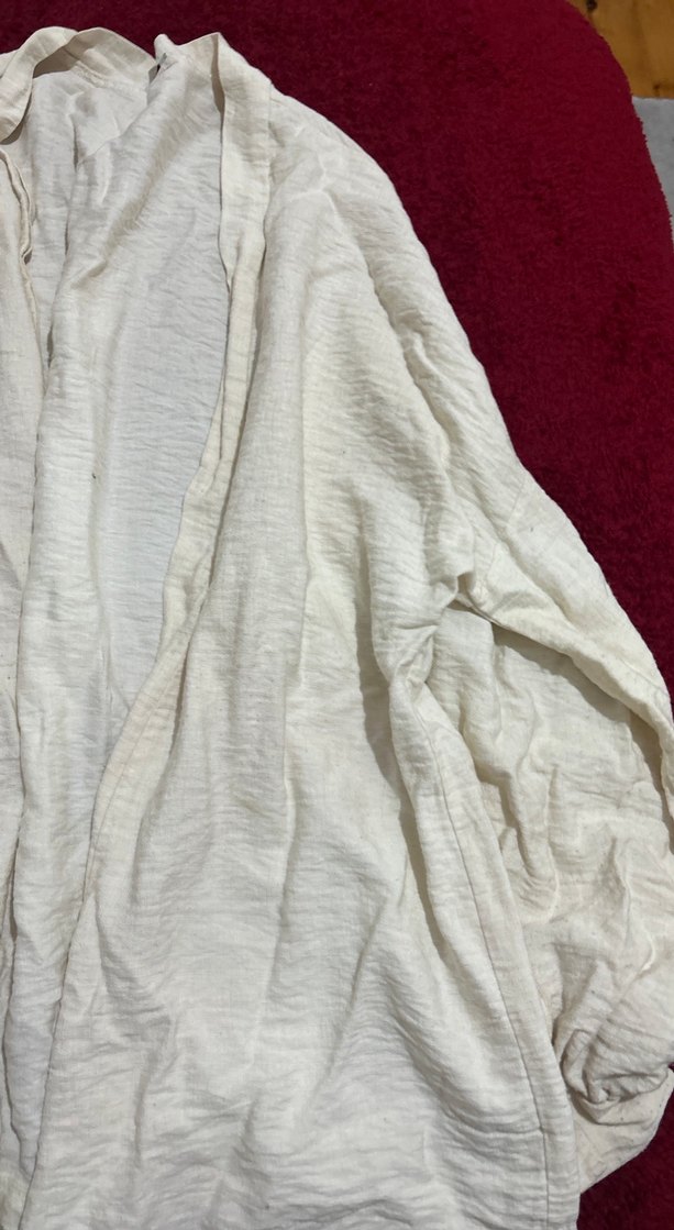 Beyaz Uzun Kollu hırka - Görsel 2