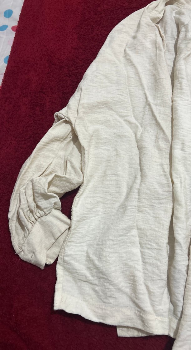 Beyaz Uzun Kollu hırka - Görsel 3