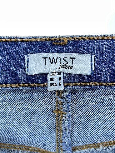 36 Beden mavi Renk Twist Skinny %70 İndirimli.