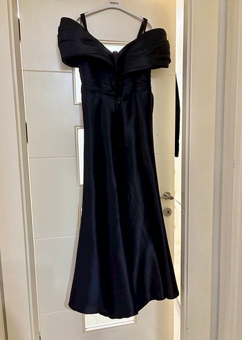 Kenzel Marka 
Drapeli Siyah Uzun Abiye Elbise - Görsel 4