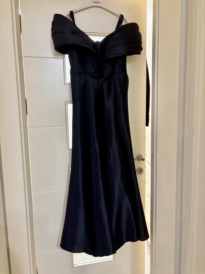 Kenzel Marka 
Drapeli Siyah Uzun Abiye Elbise - Görsel 4