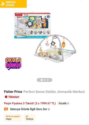Fisher price jimnastik merkezi