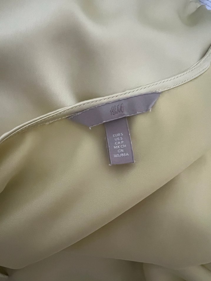 Parlak sarı Kısa Kadın elbise - Görsel 4