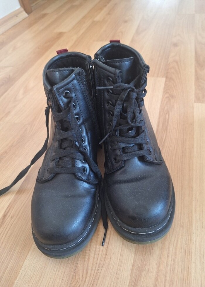 Siyah deri bot  - Görsel 3